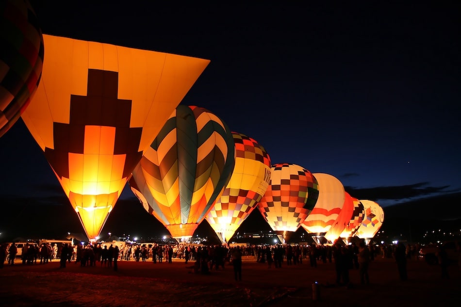 image of one of many events on the balloon fiesta schedule