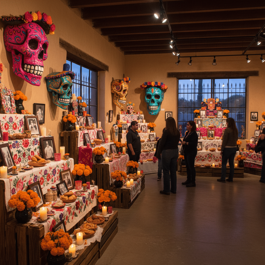 Dia de los Muertos art exhibition Santa Fe
