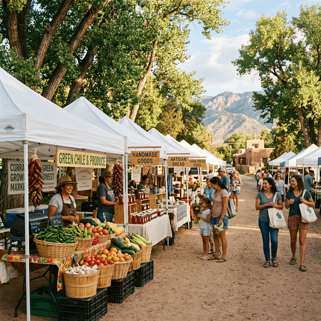 Corrales Growers Market Wednesday fresh market with local produce and vendors, Corrales NM