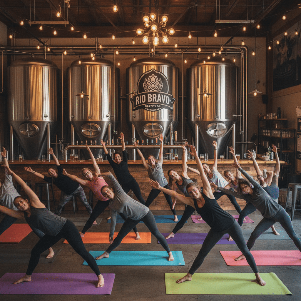 Yoga and beer night Bosque Brewing