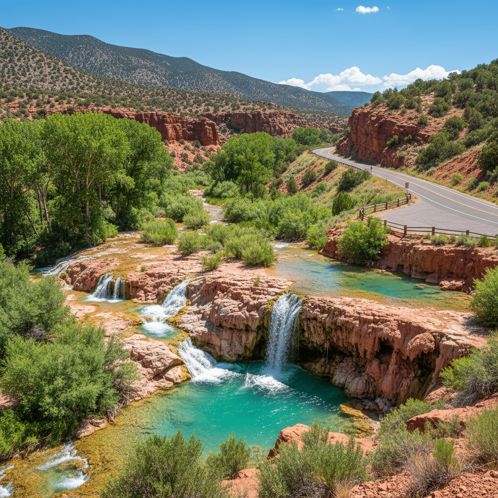 Jemez Mountains Spring Drive — Wildflowers & Red Rocks