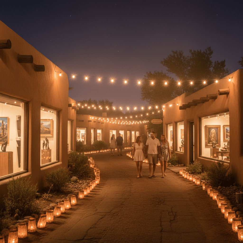 Santa Fe Friday Night — Galleries & Green Chile Dinner