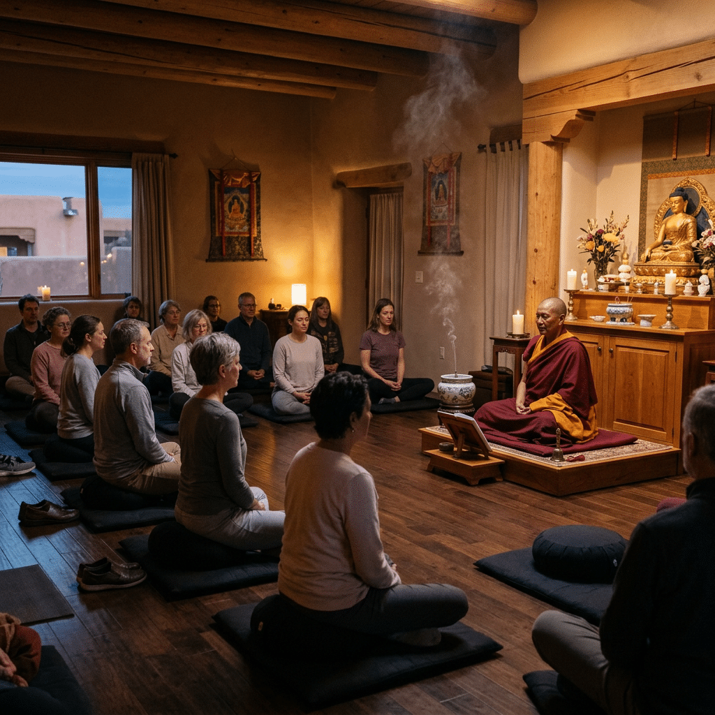Thursday evening drop-in meditation class at Kadampa Meditation Center New Mexico, Albuquerque
