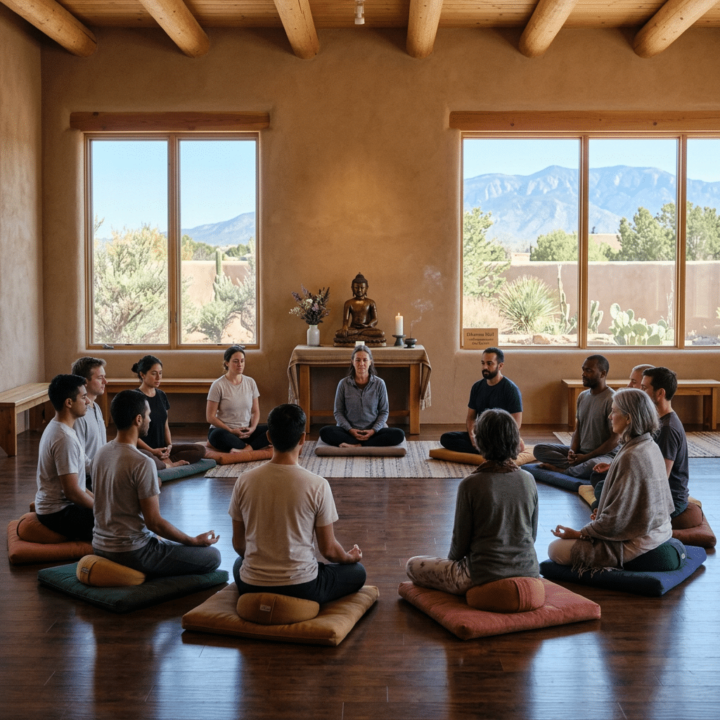Weekly drop-in meditation class at Kadampa Meditation Center New Mexico, Albuquerque
